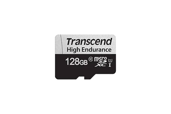 Transcend 350V 128GB High Endurance Micro Sd Uhs-I U1 CLASS10 Read 100 Mb/S Write 45MB/S With Sd Adptor image 3