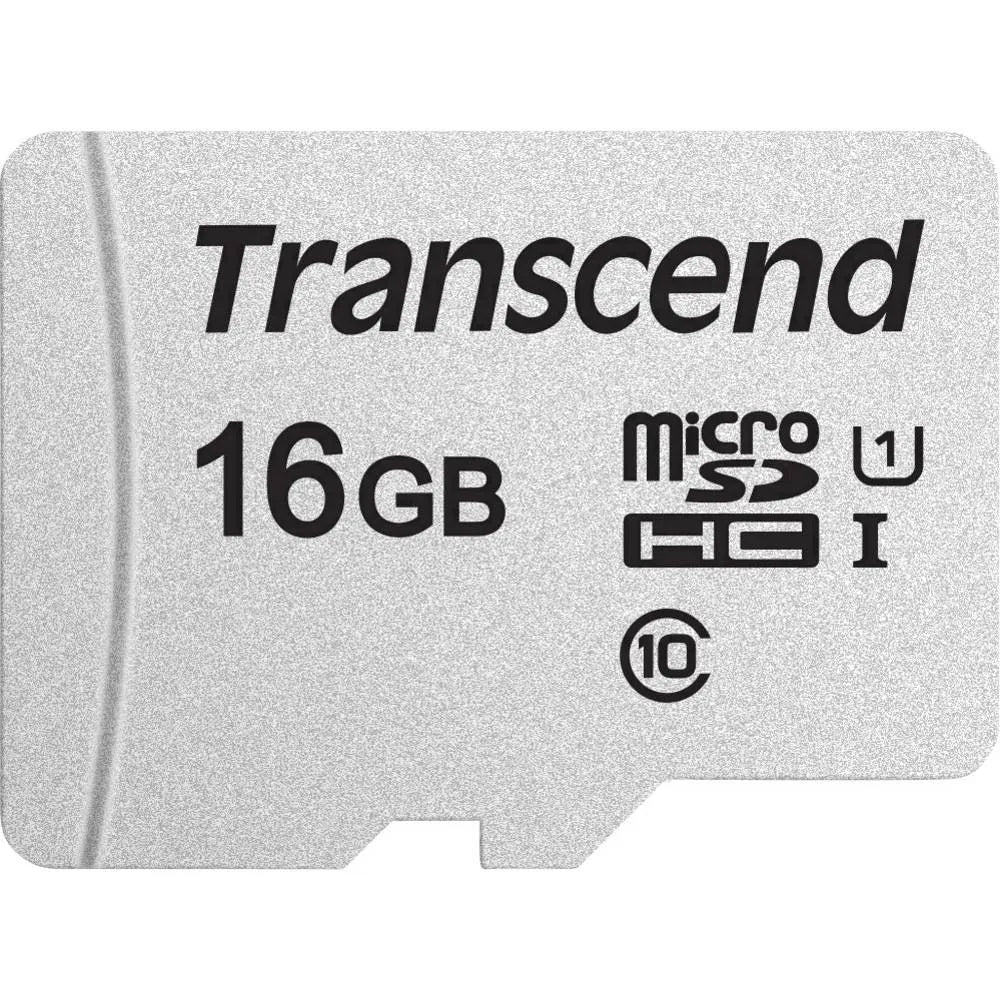 Transcend 300S 16GB Micro Sd Uhs-I U1 Class 10 Read 95 Mb/S Write 45MB/S With Sd Adaptor