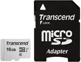 Transcend 300S 16GB Micro Sd Uhs-I U1 Class 10 Read 95 Mb/S Write 45MB/S With Sd Adaptor image 4