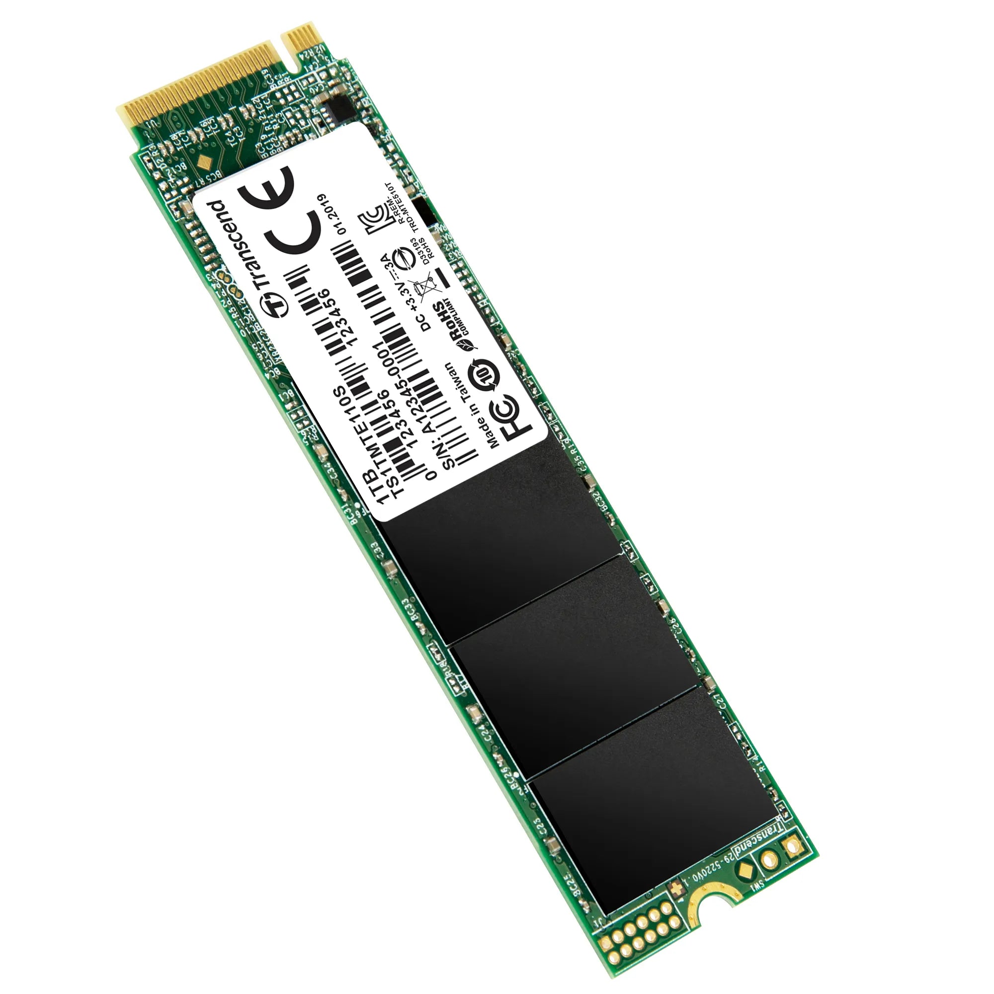 Transcend 1TB MTE110S PCI-E Gen 3X4 M.2 2280 SSD 3D Tlc 1700 Mb/S Read 1400 Mb/S Write 400 Tbw image 3