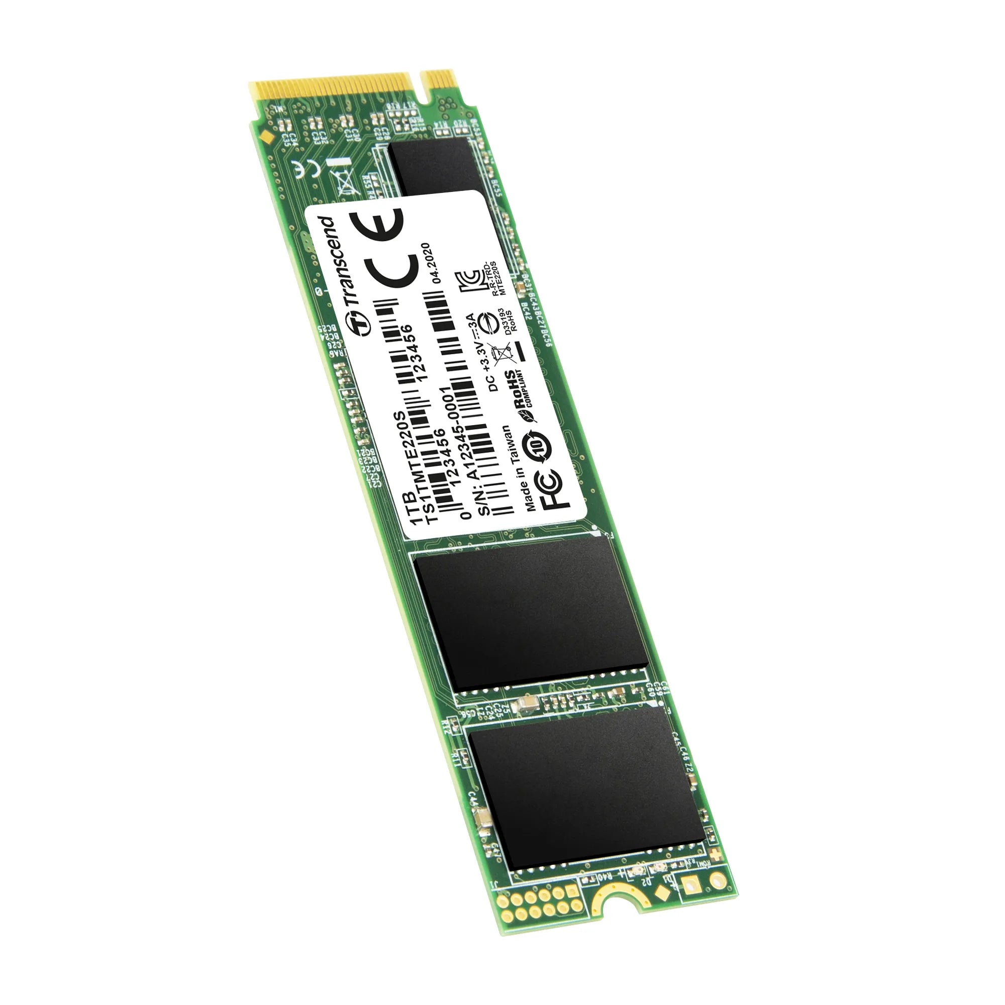 Transcend 1TB MTE220S PCI-E Gen 3X4 NVME M.2 2280 SSD 3D Tlc With DRAM Cache -3500 Mb/S Read 3200 Mb/S Write 2200 Tbw image 4