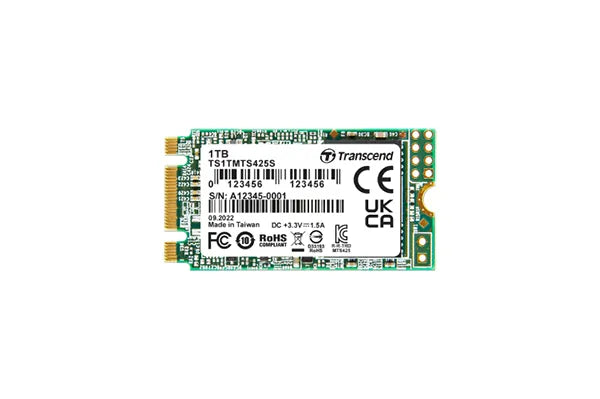 Transcend 1 TB MTS425S M.2 SATA 3 2242 SSD 3D Nand Cacheless