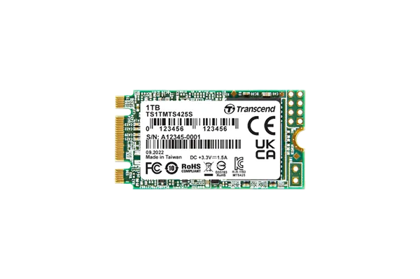 Transcend 1 TB MTS425S M.2 SATA 3 2242 SSD 3D Nand Cacheless image 2