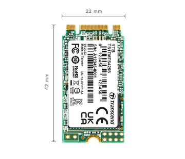 Transcend 1 TB MTS425S M.2 SATA 3 2242 SSD 3D Nand Cacheless image 4