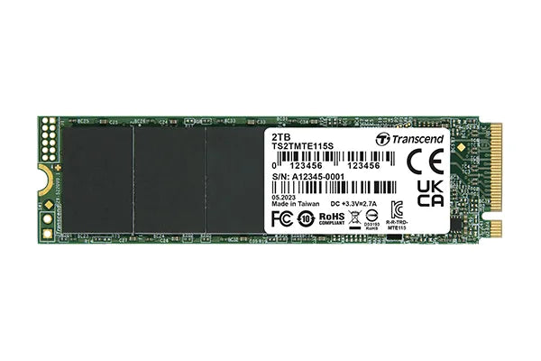 Transcend 250GB MTE115S PCI-E Gen 3X4 M.2 2280 SSD 3D Nand 3200 Mb/S Read 1300 Mb/S Write 100 Tbw