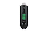 Transcend 256GB JF790C USB C (5GPBS) Capless Flash Drive Black And Green