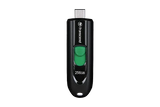 Transcend 256GB JF790C USB C (5GPBS) Capless Flash Drive Black And Green image 2