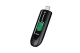 Transcend 256GB JF790C USB C (5GPBS) Capless Flash Drive Black And Green image 4