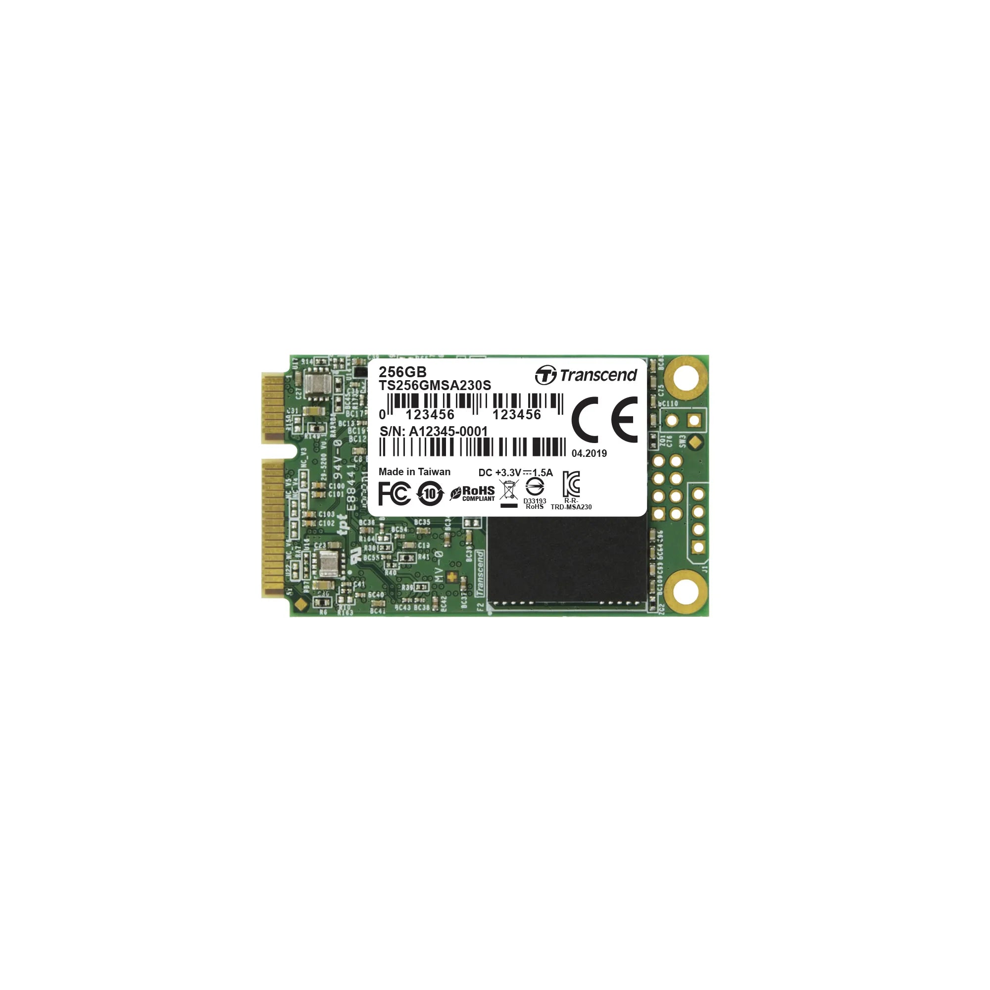 Transcend 256GB MSA230 Msata SSD