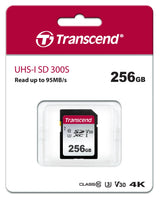 Transcend 300S 256GB UHS-1 Class 10 U1 U3 V30 Sdxc Card 3D Nand image 3