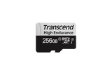 Transcend 350V 256GB High Endurance Micro Sd Uhs-I U3 C10 Sdxc Read 100 Mb/S Write 45MB/S With Sd Adptor