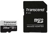 Transcend 350V 256GB High Endurance Micro Sd Uhs-I U3 C10 Sdxc Read 100 Mb/S Write 45MB/S With Sd Adptor image 3