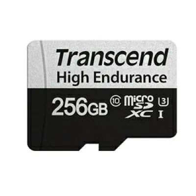 Transcend 350V 256GB High Endurance Micro Sd Uhs-I U3 C10 Sdxc Read 100 Mb/S Write 45MB/S With Sd Adptor image 4