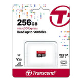 Transcend 256 GB Microsd Express Card; PCIE Gen 3 Read Up To 900MB/S Write Up To 780 Mb/S Uhs-I U3 V30 A1