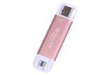 Transcend 2 TB ESD310P USB3.2 Type A & C (USB 10GBPS) Otg Compact Portable SSD Read 1050MB/S Write 950 Mb/S Pink image 2