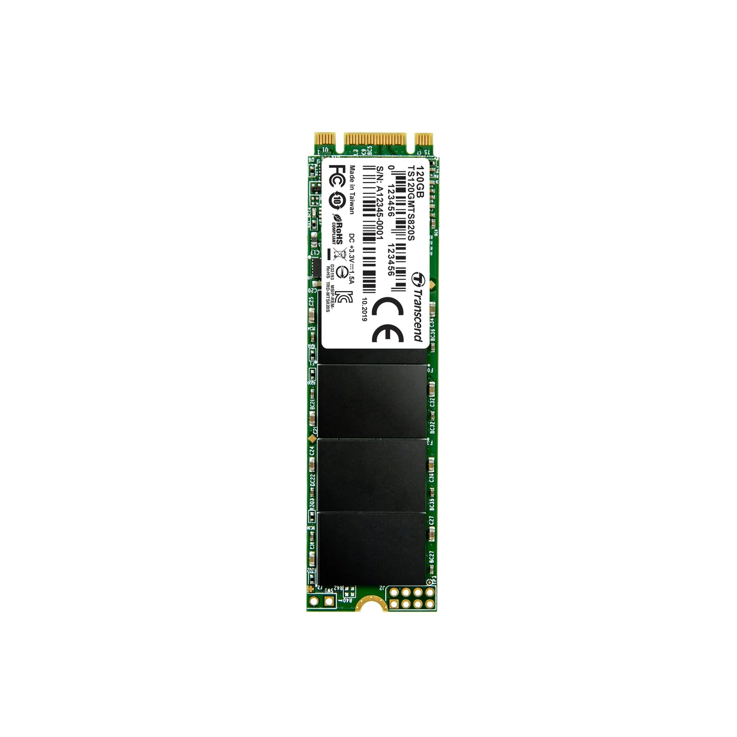 Transcend 2TB MTE220S PCI-E Gen 3X4 NVME M.2 2280 SSD 3D Tlc With DRAM Cache 3500 Mb/S Read 2900 Mb/S Write 4400 Tbw