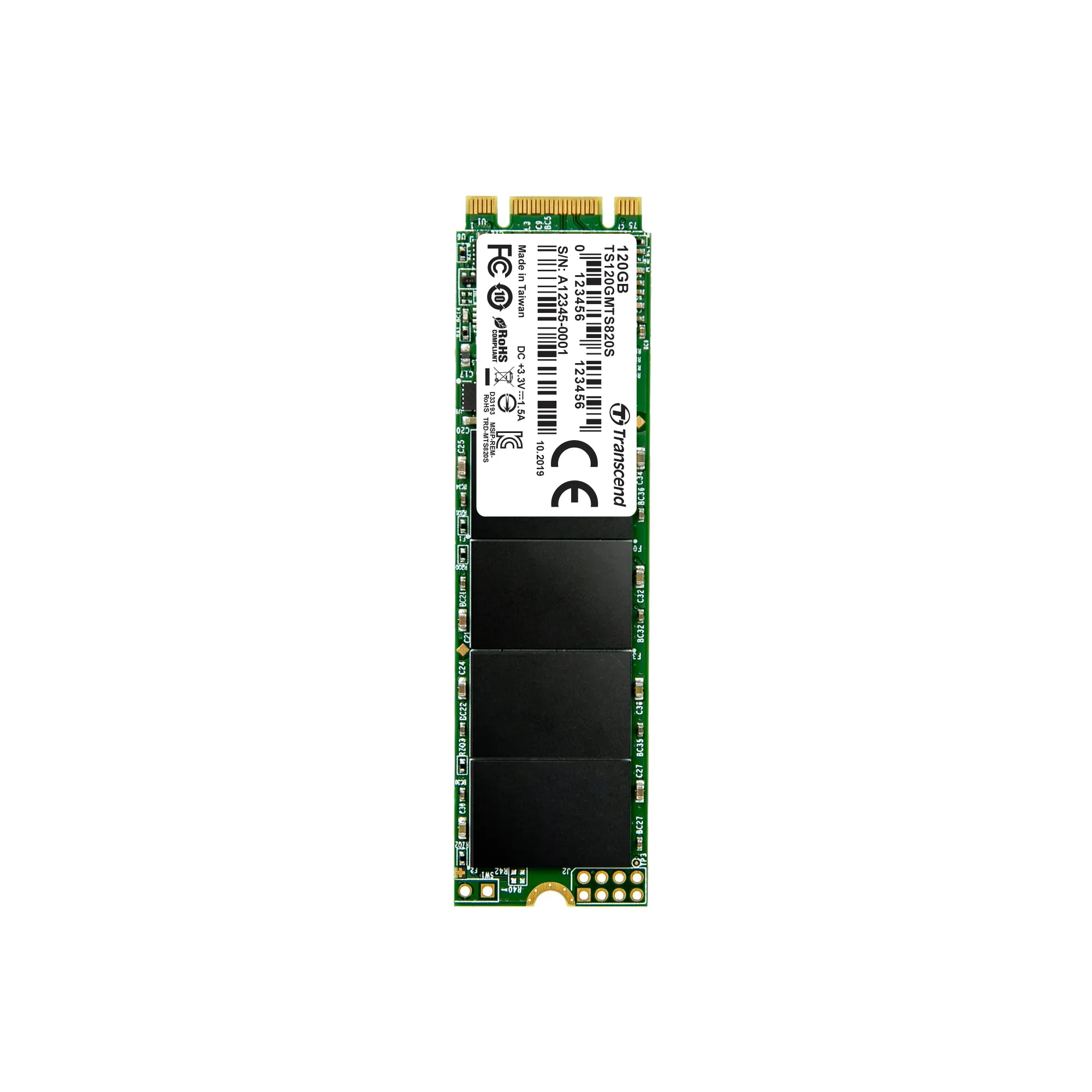 Transcend 2TB MTE220S PCI-E Gen 3X4 NVME M.2 2280 SSD 3D Tlc With DRAM Cache 3500 Mb/S Read 2900 Mb/S Write 4400 Tbw