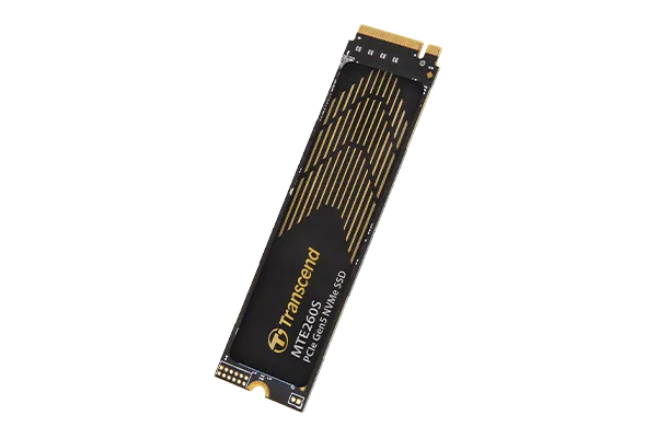 Transcend 2TB MTE260S PCI-E Gen 5X4 M.2 NVME 2280 SSD 3D Nand -14000 Mb/S Read 11000 Mb/S Write- Graphen Heat Spreader -1500TBW