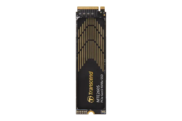 Transcend 2TB MTE260S PCI-E Gen 5X4 M.2 NVME 2280 SSD 3D Nand -14000 Mb/S Read 11000 Mb/S Write- Graphen Heat Spreader -1500TBW image 2