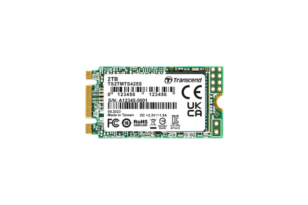 Transcend 2 TB MTS425S M.2 SATA 3 2242 SSD 3D Nand Cacheless