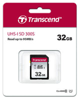 Transcend 300S 32GB UHS-1 Class 10 U1 Sdhc Card -2D Nand