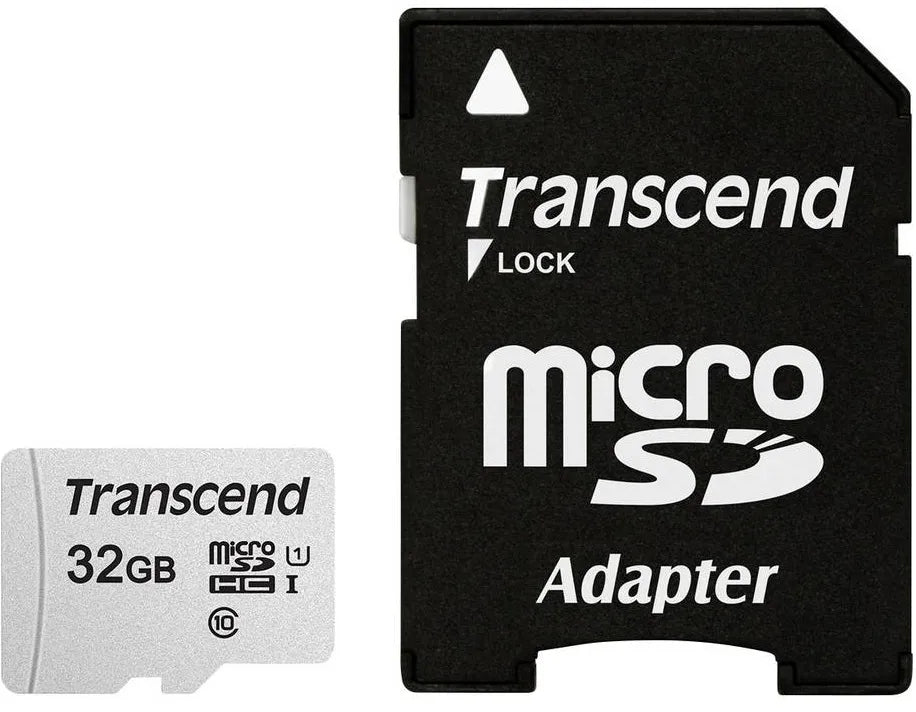 Transcend 300S 32GB Micro Sd UHS-1 U1 CLASS10 Read 95MB/S Write 45MB/S With Adaptor -Tlc