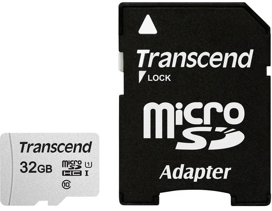 Transcend 300S 32GB Micro Sd UHS-1 U1 CLASS10 Read 95MB/S Write 45MB/S With Adaptor -Tlc image 2