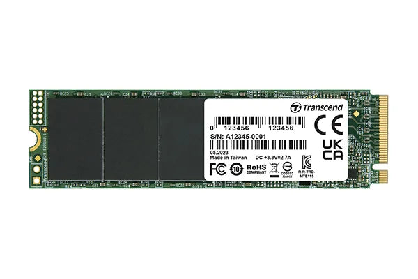Transcend 500GB MTE115S PCI-E Gen 3X4 M.2 2280 SSD 3D Nand 3200 Mb/S Read 2000 Mb/S Write 200 Tbw