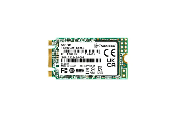 Transcend 500GB MTS425S M.2 SATA 3 2242 SSD Cacheless Tlc