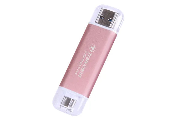 Transcend 512 GB ESD310P USB3.2 Type A & C (USB 10GBPS) Otg Compact Portable SSD Read 1050MB/S Write 950 Mb/S Pink image 3