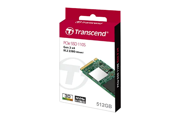 Transcend 512GB MTE110S PCI-E Gen 3X4 M.2 2280 SSD 3D Tlc 1700 Mb/S Read 1400 Mb/S Write 200 Tbw image 3