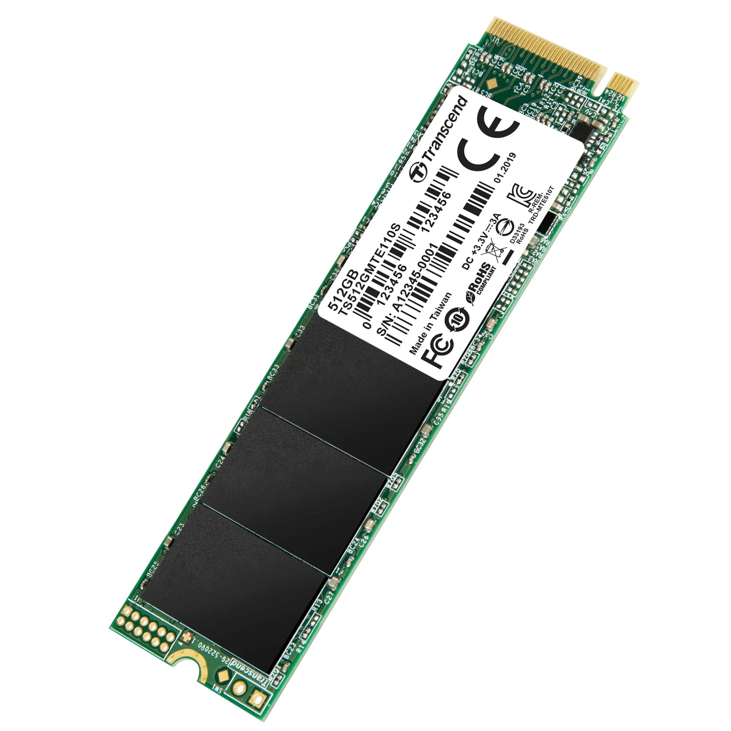 Transcend 512GB MTE110S PCI-E Gen 3X4 M.2 2280 SSD 3D Tlc 1700 Mb/S Read 1400 Mb/S Write 200 Tbw image 5