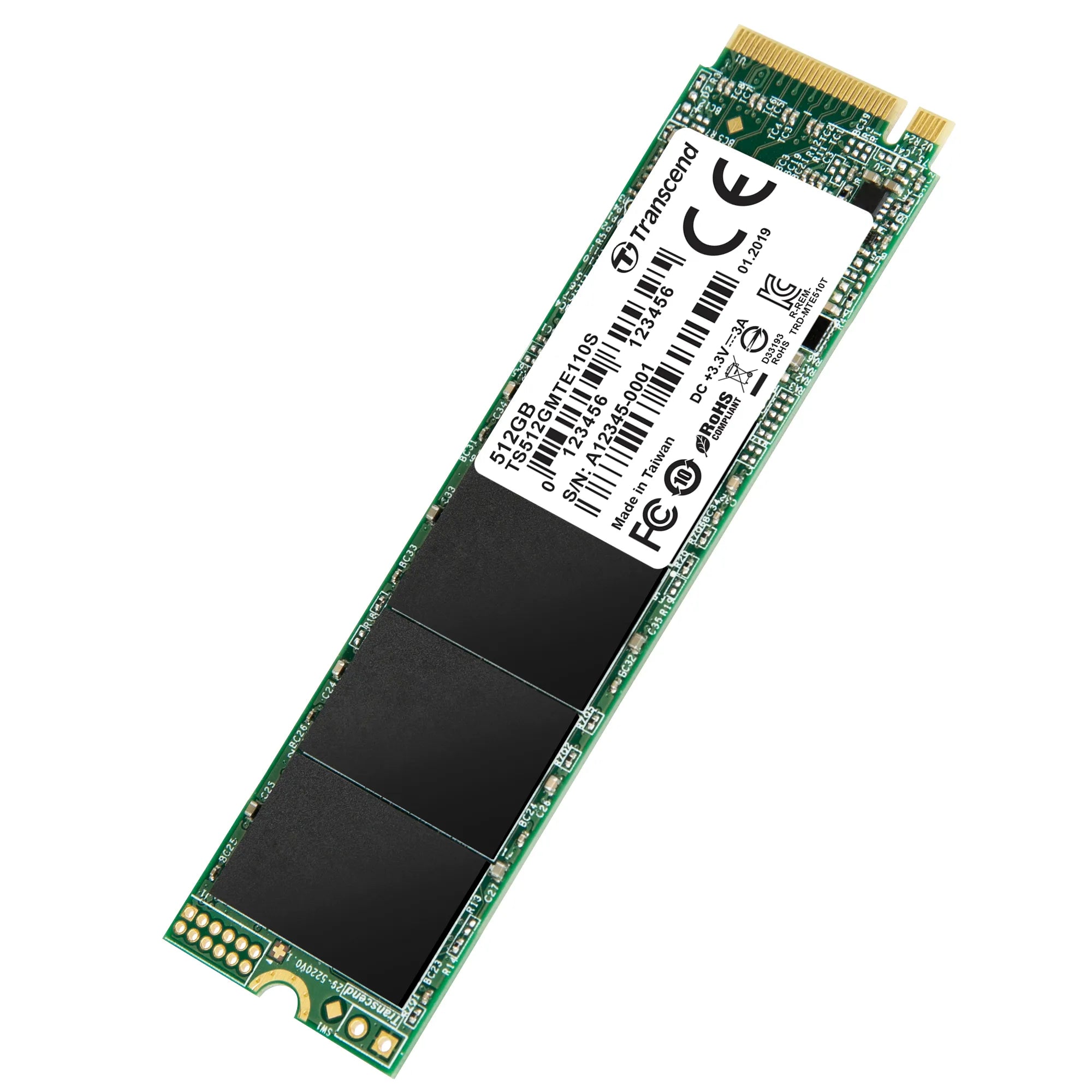 Transcend 512GB MTE110S PCI-E Gen 3X4 M.2 2280 SSD 3D Tlc 1700 Mb/S Read 1400 Mb/S Write 200 Tbw image 5