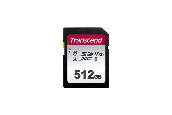Transcend 300S 512GB UHS-1 Class 10 U1 U3 V30 Sdxc Card 3D Nand