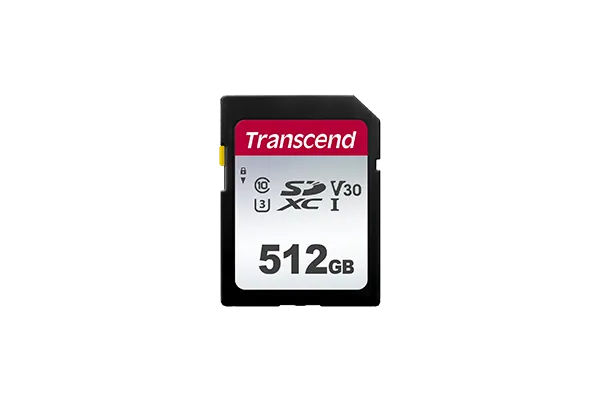 Transcend 300S 512GB UHS-1 Class 10 U1 U3 V30 Sdxc Card 3D Nand image 2