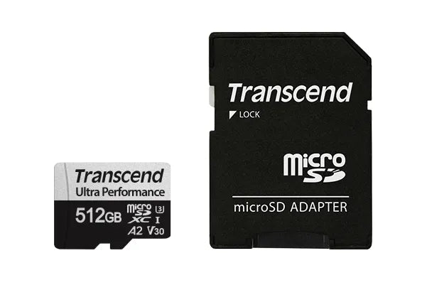 Transcend 340S 512GB Ultra Perfromance Micro Sd Uhs-I U3 V30 A2 CLASS10 Read 160 Mb/S Write 125MB/S With Sd Adptor image 5