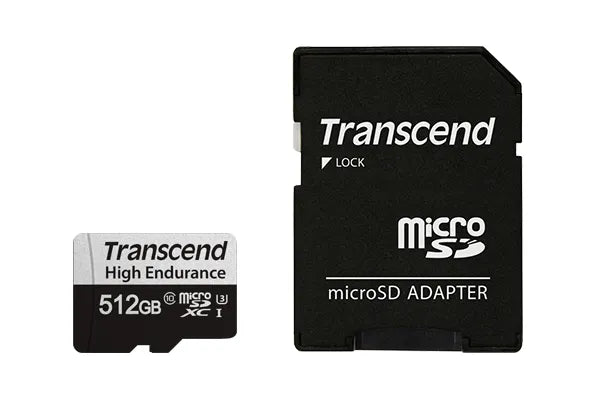 Transcend 350V 512GB High Endurance Micro Sd Uhs-I U3 CLASS10 Read 100 Mb/S Write 60MB/S With Sd Adptor image 5