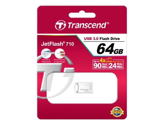 Transcend 64GB Jetflash 710 USB 3.0 Silver