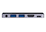 Aten Dock; USB-C 5-IN-1 Travel Dock With Power Pass-Through 1 X Audio Port; 2 X USB Type-A Ports; 1 X HDMI; 1 X USB-C image 5