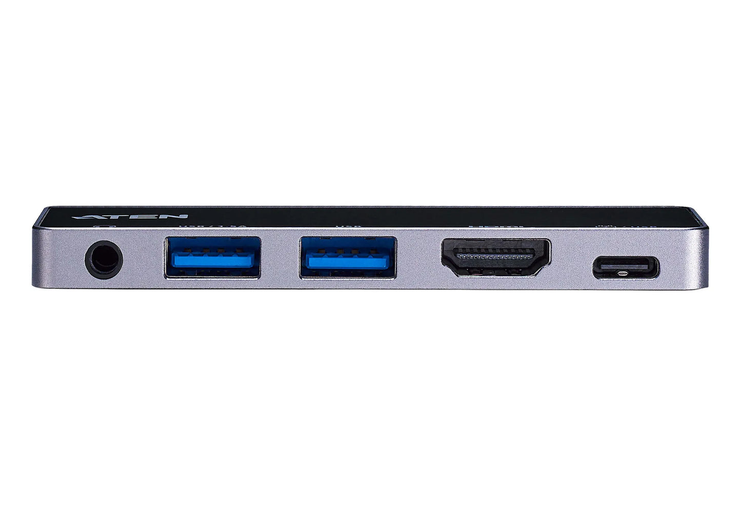 Aten Dock; USB-C 5-IN-1 Travel Dock With Power Pass-Through 1 X Audio Port; 2 X USB Type-A Ports; 1 X HDMI; 1 X USB-C image 5