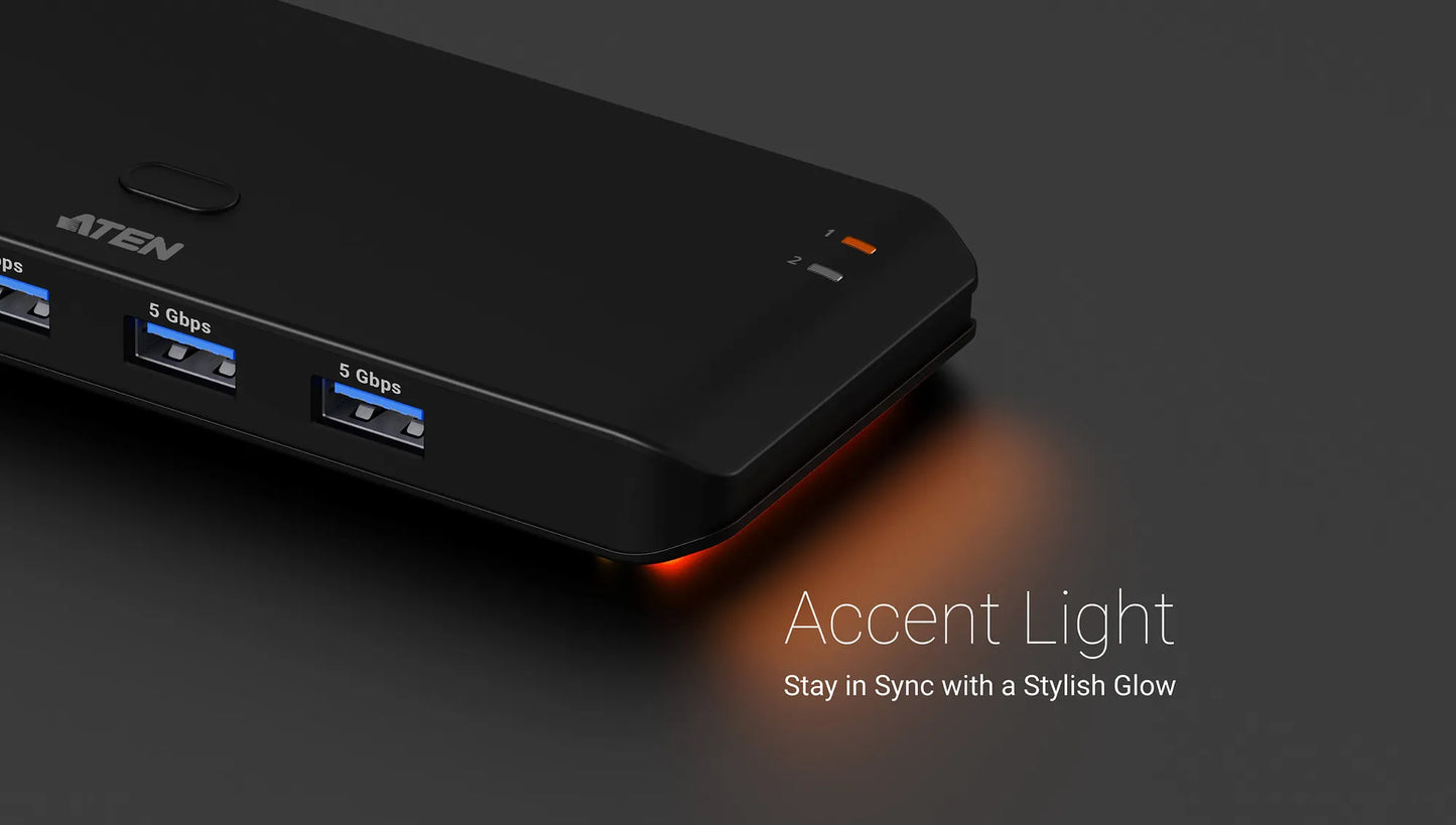 Aten 2 X 4 USB 3.2 Gen 1 Sharing Switch image 5