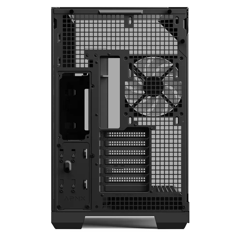 Aerocool Apnx V2 Vision Black 3 Glass Panel Case. X-Pand Flow Design 4X ARGB Fan Included 360MM Radiator (APCM-VI02143.11) image 2