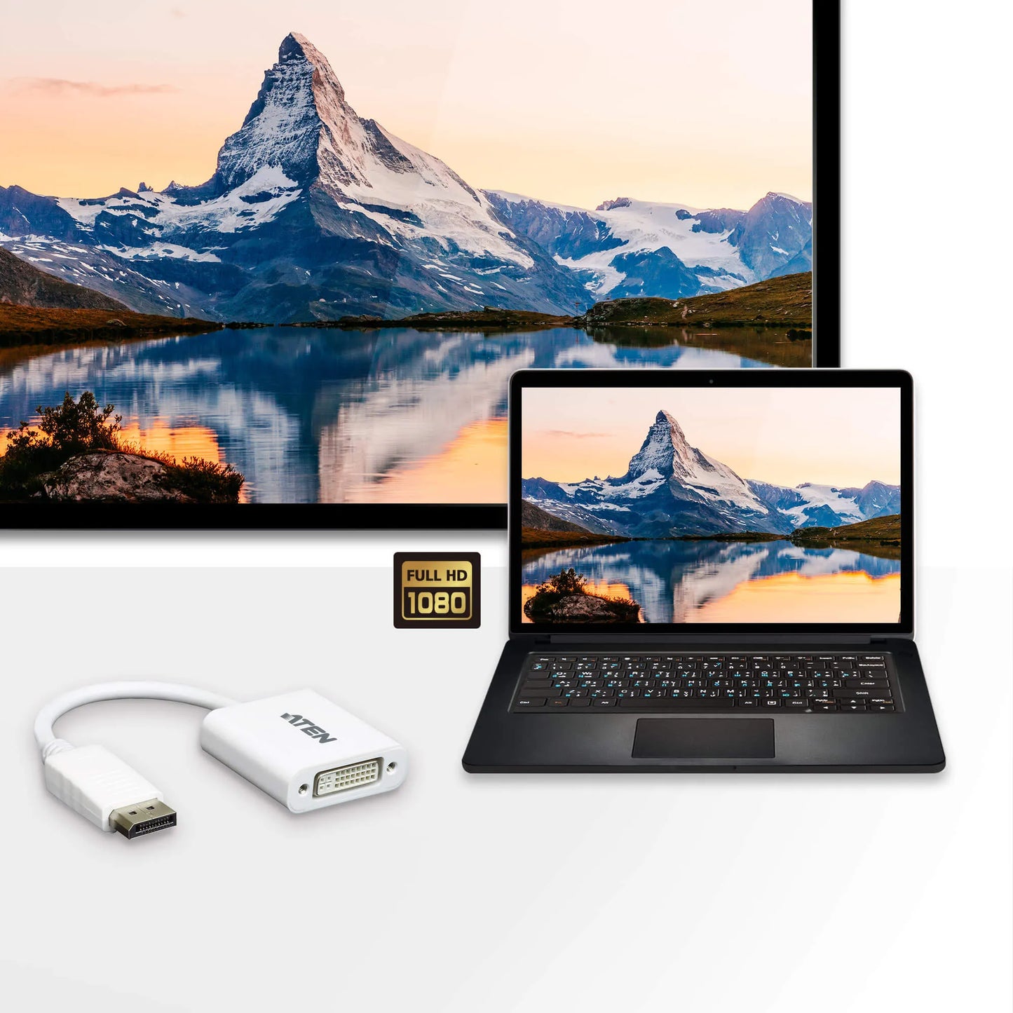 Aten Displayport To Dvi Adapter (dvi-I). image 4