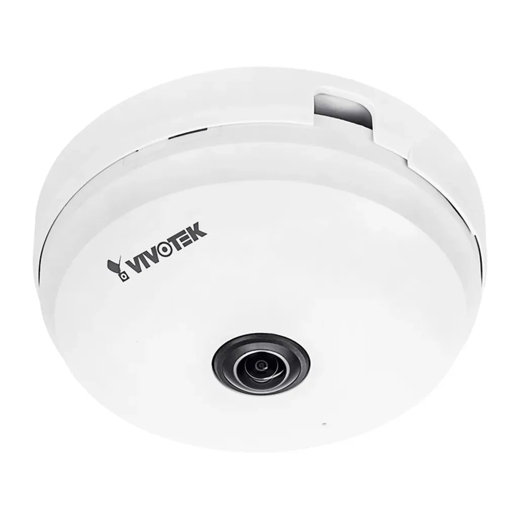 Vivotek Indoor Fisheye; 5MP; 15FPS; H.265/H.264/MJPEG; F1.16MM Fisheye Lens; Daytime Only; Wdr Pro; POE; Built-In Mic