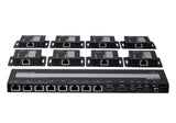 Aten 4-PORT 4K HDMI Cat 6 Splitter With Receivers 1 Splitter And 8 Receivers image 2
