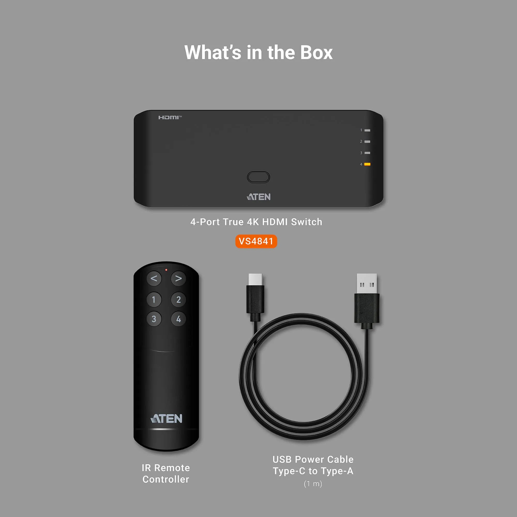 Aten 4-PORT True 4K HDMI Switch image 3