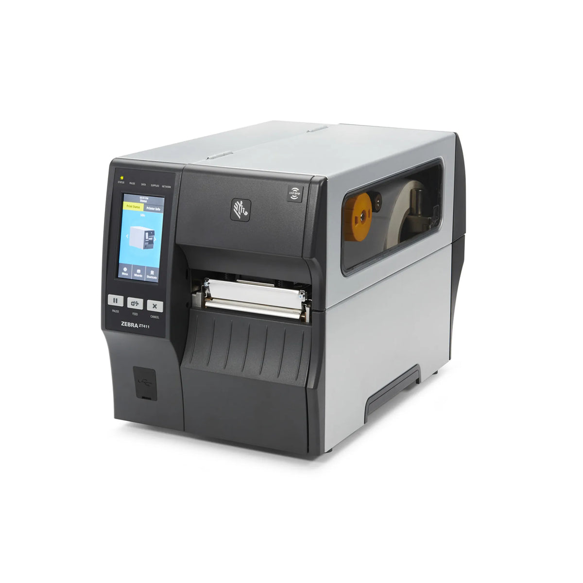 Zebra Tt Printer ZT411; 4''; 600 DPI; Euro And Uk Cord; Serial; USB; 10/100 Ethernet; Bluetooth 4.1/MFI; USB Host; Ezpl image 2