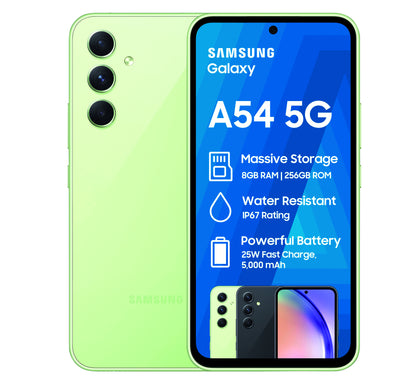 Samsung Galaxy A54 5G 256GB Dual Sim - Lime Green