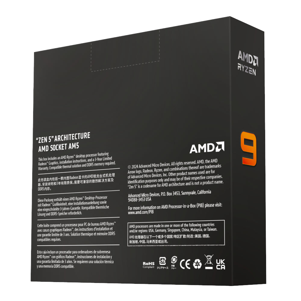 AMD Ryzen 9 9900X 12-CORE 4.4GHZ AM5 CPU image 4