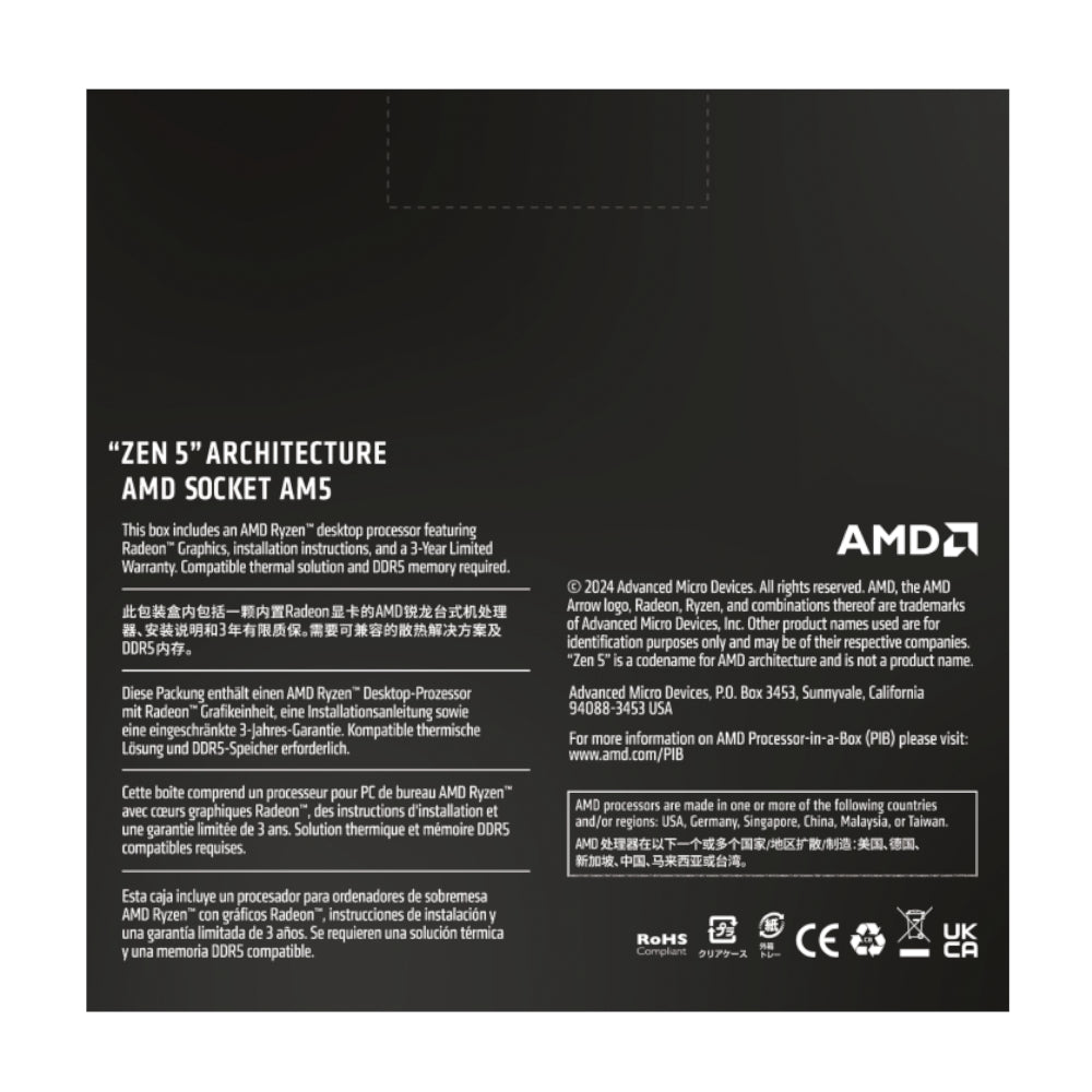 AMD Ryzen 5 9600X 6-CORE 3.9GHZ AM5 CPU image 5